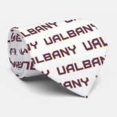 Universiteit van Albany Wordmark Stropdas (Opgerold)