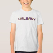 Universiteit van Albany Wordmark Tri-Blend Shirt (Voorkant)