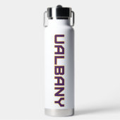 Universiteit van Albany Wordmark Waterfles (Voorkant)