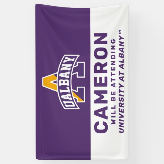 Universiteit van Albany | Wordt bijgewoond door ba Spandoek (Verticaal)