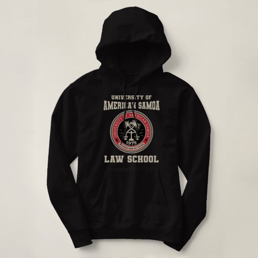 Universiteit van American Samoa Law School Pullove Hoodie (Design voorkant)
