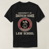 Universiteit van American Samoa Law School Pullove T-shirt (Design voorkant)