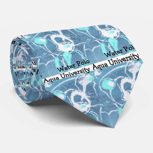 Universiteit van Aqua Stropdas (Opgerold)