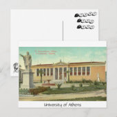 Universiteit van Athene, briefkaart (Voorkant / Achterkant)