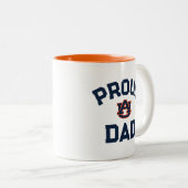 Universiteit van Auburn: "Trotse vader" Tweekleurige Koffiemok (Voorkant rechts)