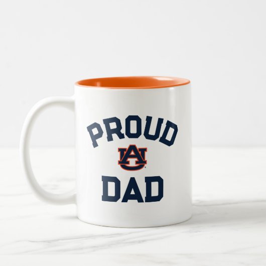 Universiteit van Auburn: "Trotse vader" Tweekleurige Koffiemok (Links)
