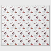 Universiteit van Auburn | vakantiepatroon Cadeaupapier (Vlak)