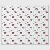 Universiteit van Auburn | vakantiepatroon Cadeaupapier (Vlak)