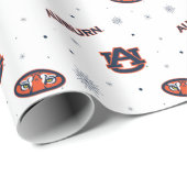 Universiteit van Auburn | vakantiepatroon Cadeaupapier (Rol Hoek)