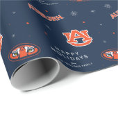 Universiteit van Auburn | vakantiepatroon Cadeaupapier (Rol Hoek)