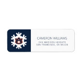 Universiteit van Auburn | vakantiepatroon Etiket (Voorkant)