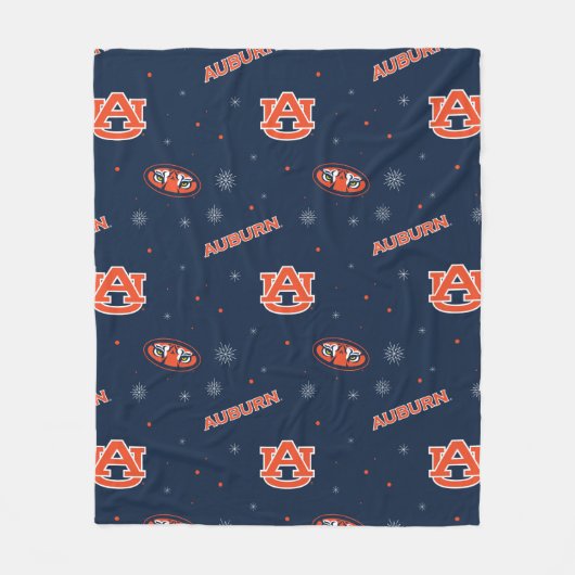 Universiteit van Auburn | vakantiepatroon Fleece Deken (Voorkant)