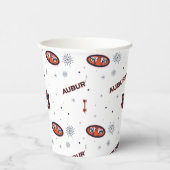 Universiteit van Auburn | vakantiepatroon Papieren Bekers (Rechts)