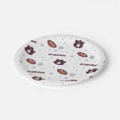 Universiteit van Auburn | vakantiepatroon Papieren Bordje (Gekanteld)