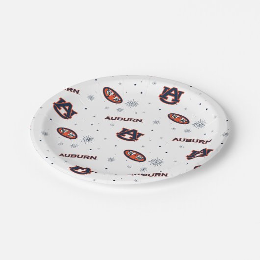 Universiteit van Auburn | vakantiepatroon Papieren Bordje (Gekanteld)