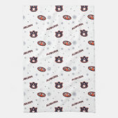 Universiteit van Auburn | vakantiepatroon Theedoek (Verticaal)