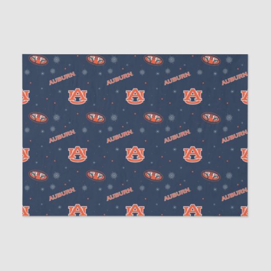 Universiteit van Auburn | vakantiepatroon Tissuepapier (Voorkant)