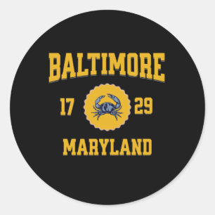 Universiteit van Baltimore Maryland Ronde Sticker