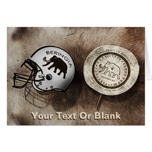 Universiteit van Beringia Football (Voorkant Horizontaal)