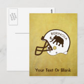 Universiteit van Beringia Football Briefkaart (Voorkant / Achterkant)