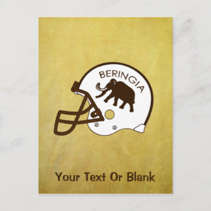 Universiteit van Beringia Football Briefkaart