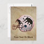 Universiteit van Beringia Football Briefkaart (Voorkant / Achterkant)