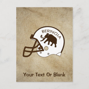 Universiteit van Beringia Football Briefkaart