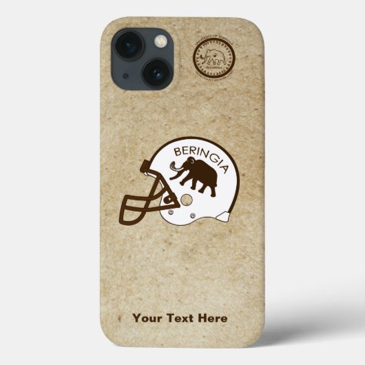Universiteit van Beringia Football Case-Mate iPhone Case (Achterkant)