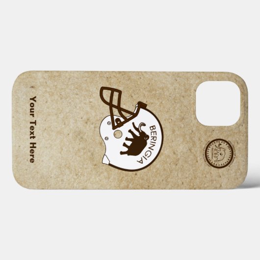 Universiteit van Beringia Football Case-Mate iPhone Case (Achterkant (horizontaal))