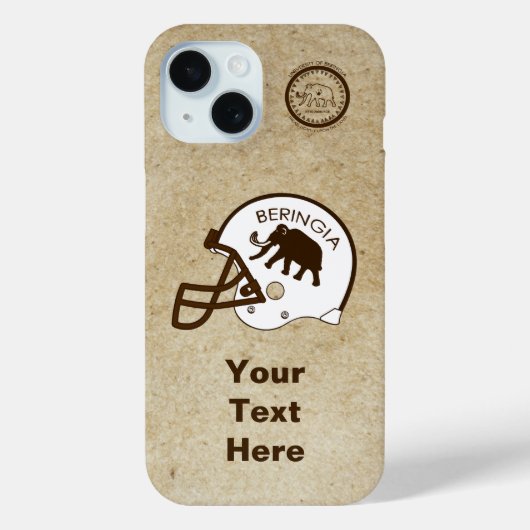 Universiteit van Beringia Football Case-Mate iPhone Case (Achterkant)