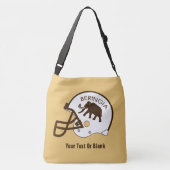 Universiteit van Beringia Football Crossbody Tas (Achterkant)