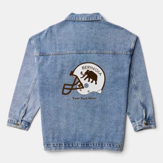 Universiteit van Beringia Football Denim Jacket (Achterkant)