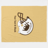 Universiteit van Beringia Football Fleece Deken (Voorkant (Horizontaal))