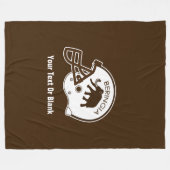 Universiteit van Beringia Football Fleece Deken (Voorkant (Horizontaal))