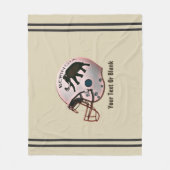 Universiteit van Beringia Football Fleece Deken (Voorkant)