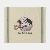 Universiteit van Beringia Football Fleece Deken (Voorkant (Horizontaal))