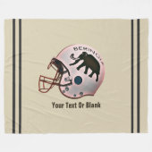 Universiteit van Beringia Football Fleece Deken (Voorkant (Horizontaal))