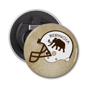 Universiteit van Beringia Football Helmet Button Flesopener