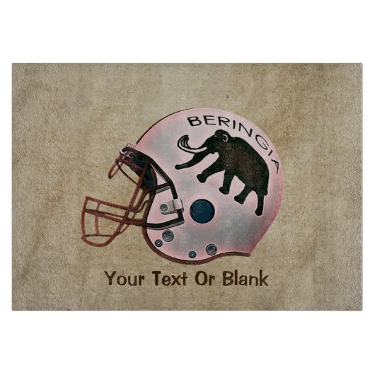 Universiteit van Beringia Football Helmet Snijplank (Voorkant)