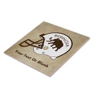 Universiteit van Beringia Football Helmet Tegeltje