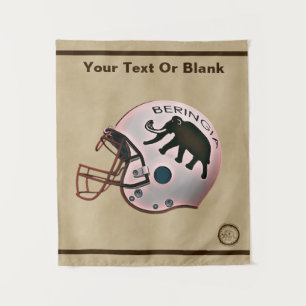 Universiteit van Beringia Football Helmet Wandkleed