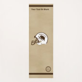 Universiteit van Beringia Football Helmet Yogamat (Voorkant)