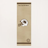 Universiteit van Beringia Football Helmet Yogamat (Achterkant)