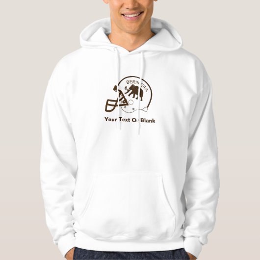 Universiteit van Beringia Football Hoodie (Voorkant)