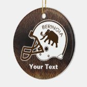 Universiteit van Beringia Football Keramisch Ornament (Links)