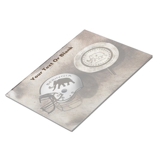 Universiteit van Beringia Football Notitieblok (Schuin)