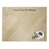 Universiteit van Beringia Football Notitieblok (Voorkant)