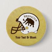 Universiteit van Beringia Football Ronde Button 7,6 Cm (Voorkant)