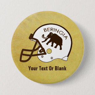 Universiteit van Beringia Football Ronde Button 7,6 Cm