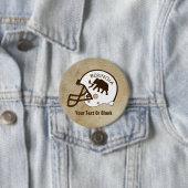 Universiteit van Beringia Football Ronde Button 7,6 Cm (In situ)